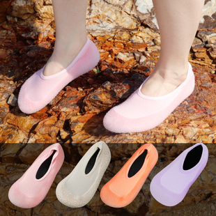 沙滩袜鞋男女潜水浮潜儿童涉水溯溪游泳鞋水上乐园防滑赤足贴肤鞋