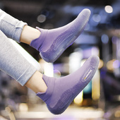 超轻便室内运动鞋 静音减震软底透气男女健身房跳操舞绳跑步瑜伽袜