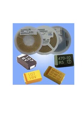 贴片钽电容6V 1000UF 6.3V E型7343 108J AVX钽电容一盘400个黄色