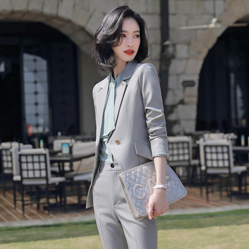 正装女套装职业装时尚高端面试商务总裁西装工作服职场气质女神范