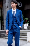 潮流青年外贸西服。马甲。西裤三件套A001p125，男装西服，星座1607