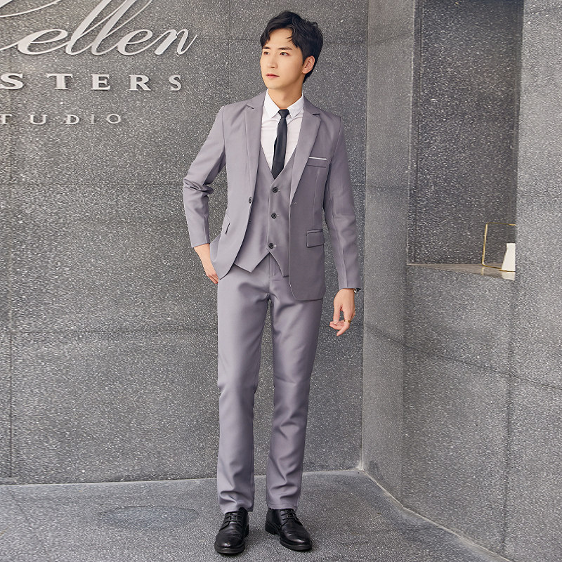 西装套装青少年学生班服新郎伴郎结婚礼服四件套1607-P105--XZ801,男装西服套装,星座1607