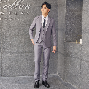 西装套装青少年学生班服新郎伴郎结婚礼服四件套1607-P105--XZ801图片