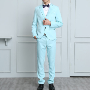厂家直批时尚青年上班工作服两件套修身小西服套装男潮流西装外套图片