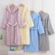 纯棉毛巾浴袍女成人连帽四季 通用吸水可穿浴巾全棉情侣浴衣男睡袍