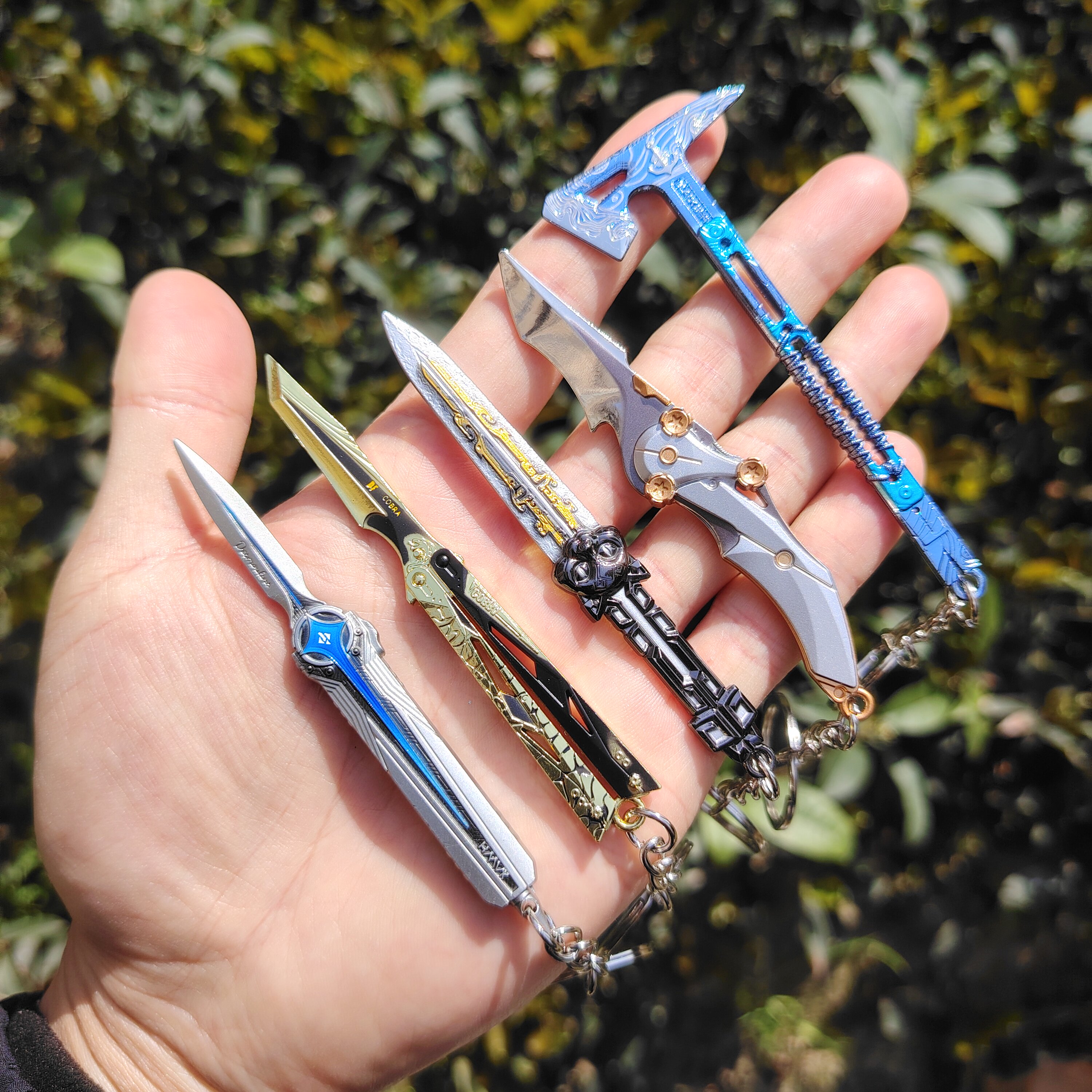 【包邮】三角洲近战武器9厘米钥匙扣挂件(全金属)背包个性装扮
