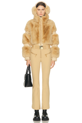 Goldbergh 2025新款限定色滑雪服保暖立领滑雪衣拉链皮毛一体防风