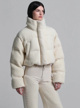 Cordova 2025早秋新品女士滑雪服羊绒皮毛一体保暖外套