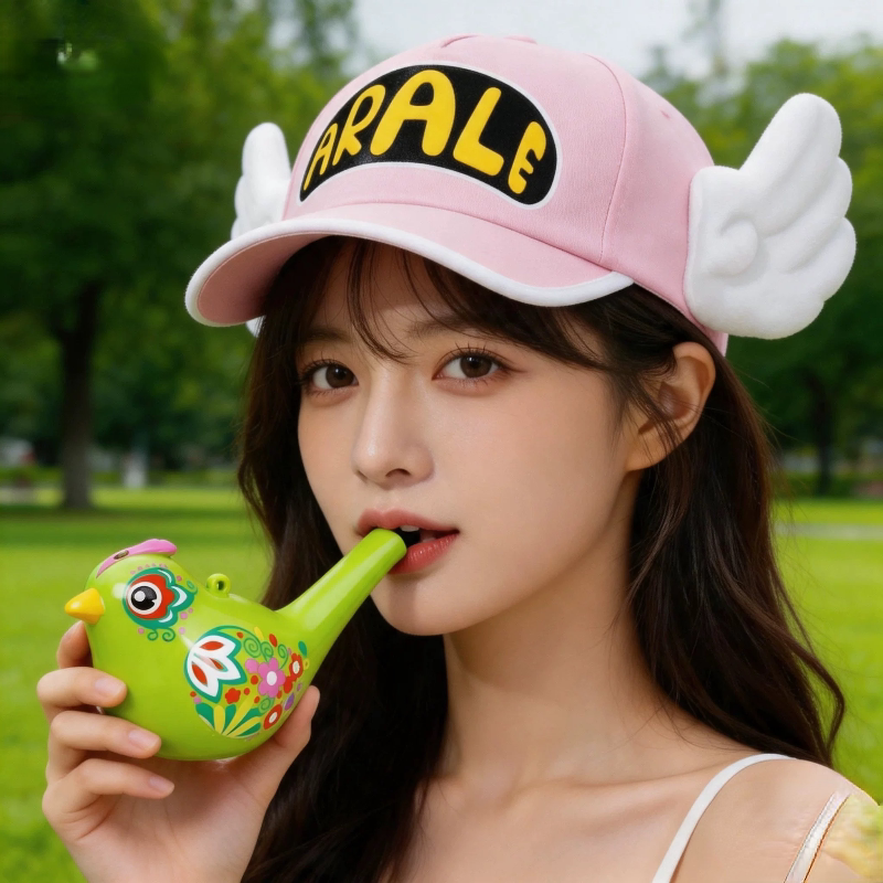 汇乐创意彩绘水鸟哨 儿童可注水口哨 宝宝口肌训练学鸟叫吹奏玩具