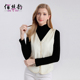 秋冬新款 真丝马甲桑蚕丝保暖加厚亲肤坎肩背心女V领马夹外套上衣