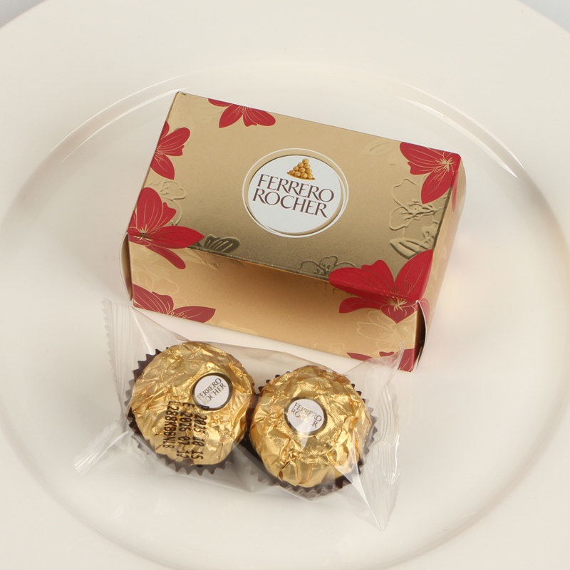 费列罗婚礼装2粒独立包装带喜糖盒成品发货结婚喜糖伴手礼小礼盒