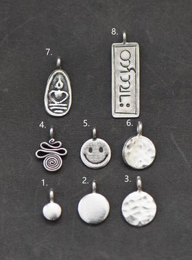 泰国手工银纯银做旧吊坠妖家