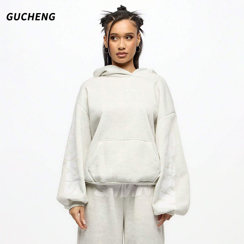 古丞 美式复古重磅连帽卫衣女士春季高街宽松休闲百搭廓形上衣,女装/女士精品,卫衣/绒衫,淘宝优惠券,粉丝福利购,淘宝优惠卷