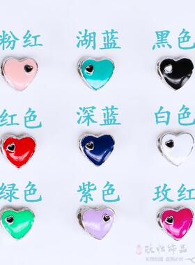 diy手链心形镂空珠子