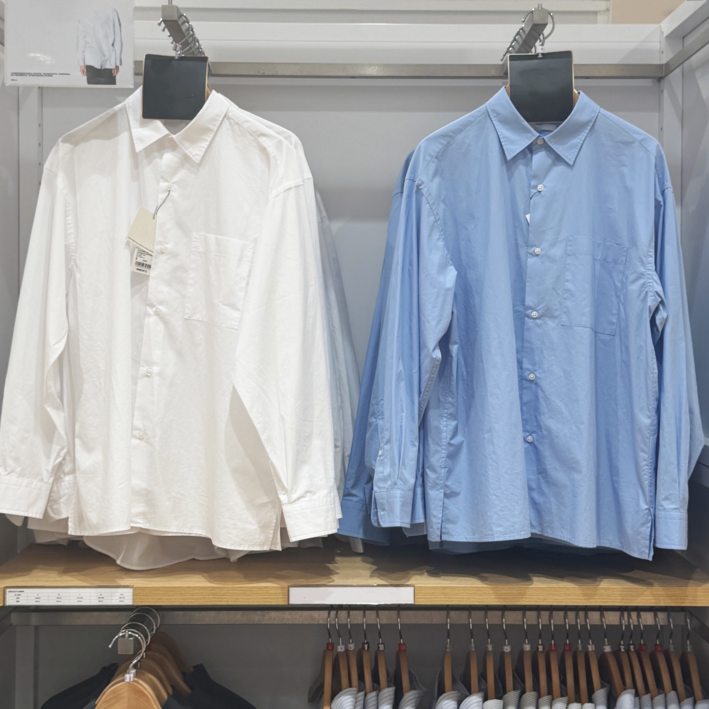 男女装宽松条纹衬衫长袖衬衣休闲款R481391/480763/480294/476024