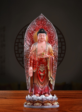 阿弥陀佛佛像居家保平安摆件