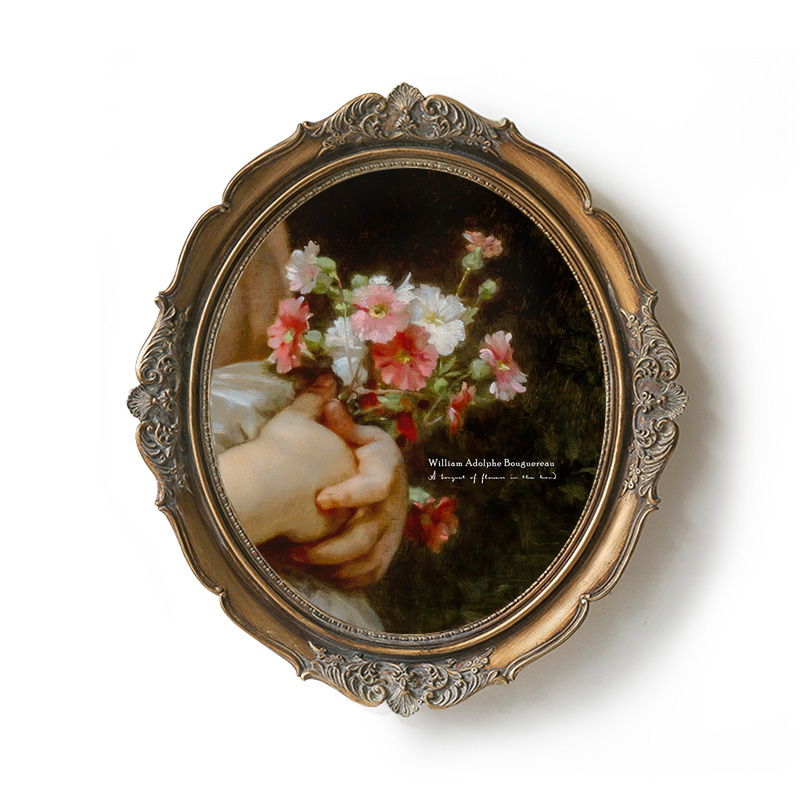 美式复古雕花小众轻奢风格装饰画