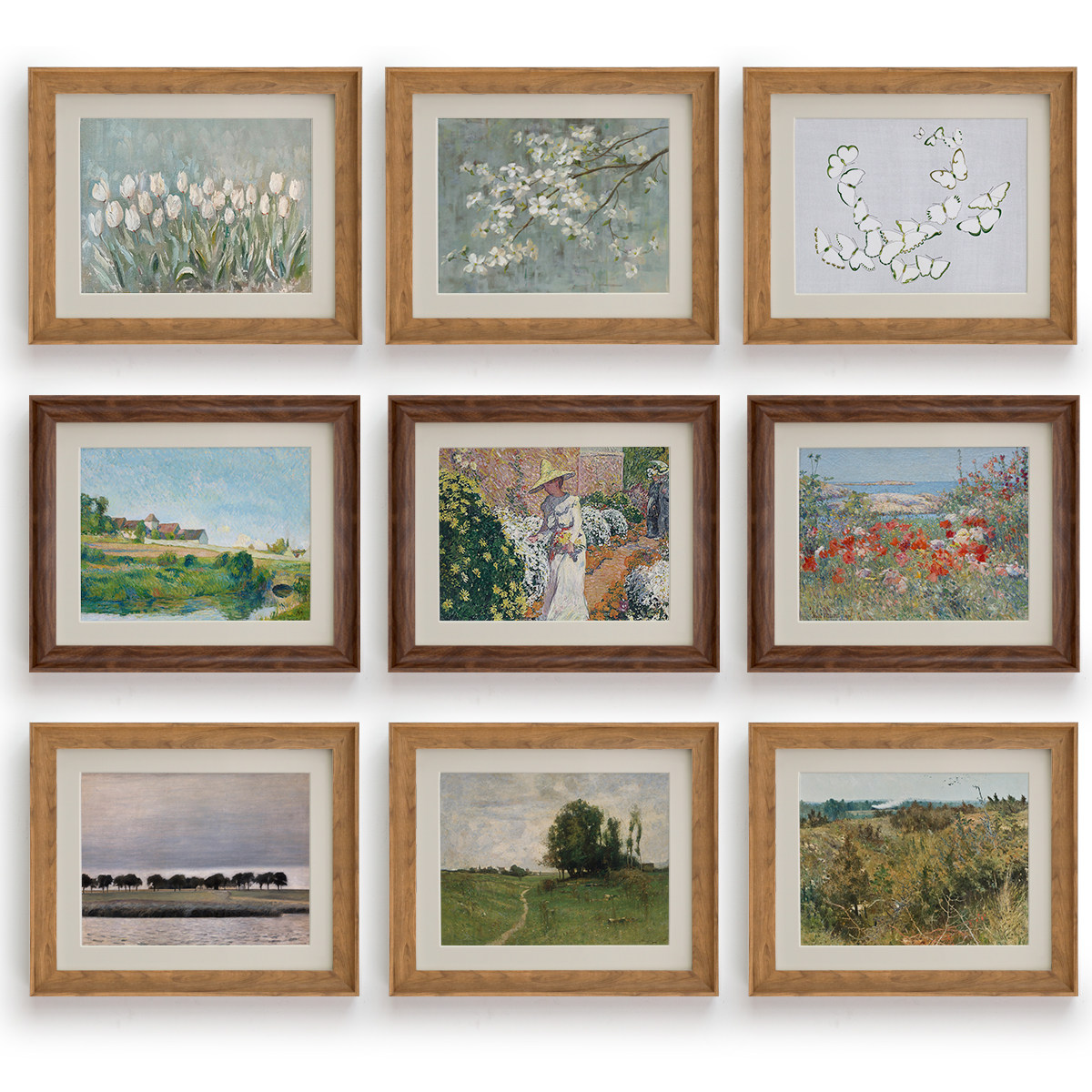 斯柏达田园风植物花卉装饰画有框客厅卧室挂画胡桃木色挂画有框画,家居饰品,现代装饰画,淘宝优惠券,粉丝福利购,淘宝优惠卷