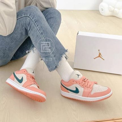 现货 Air Jordan 1 Low AJ1粉蓝色女鞋低帮篮球鞋 DC0774  DM8960