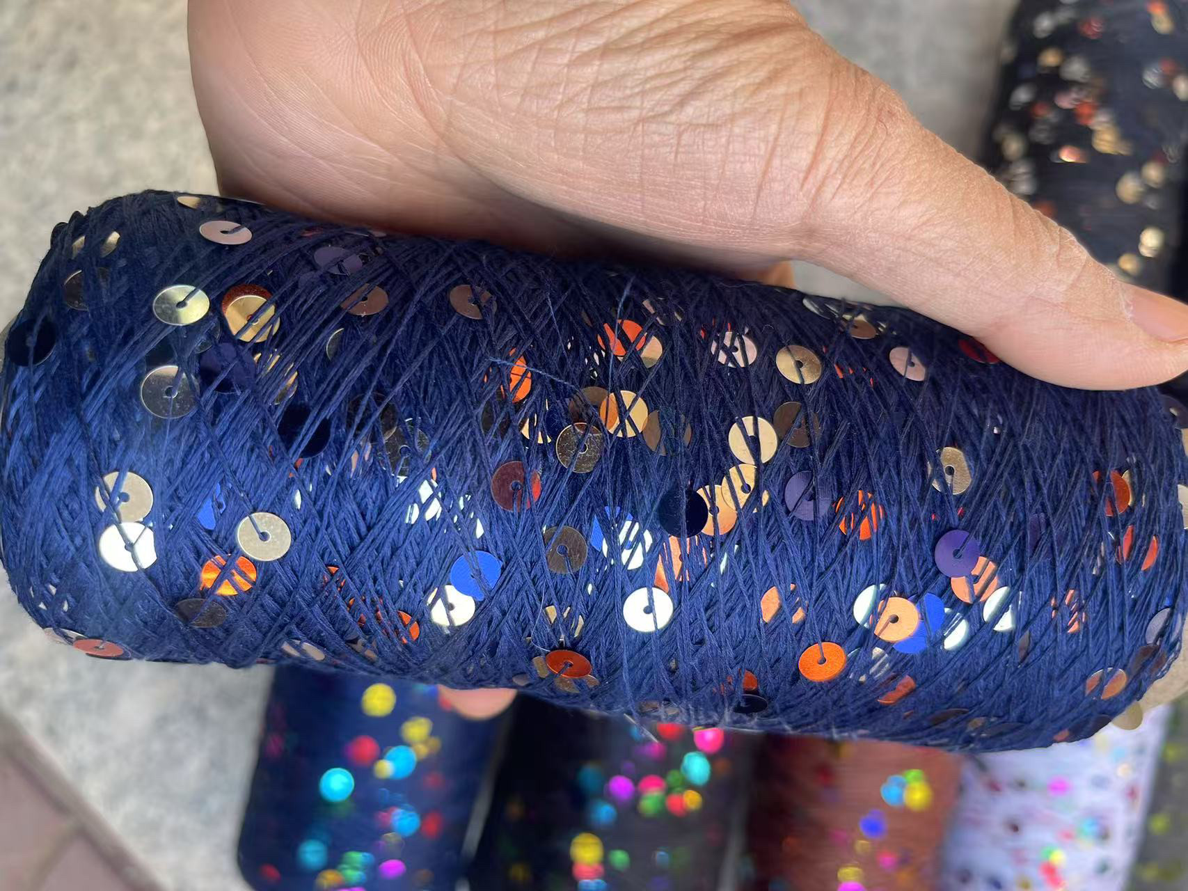 燕赵蠡 费雯丽2025年专业配线 珠片线纯棉蕾丝 披肩伴侣超细150g