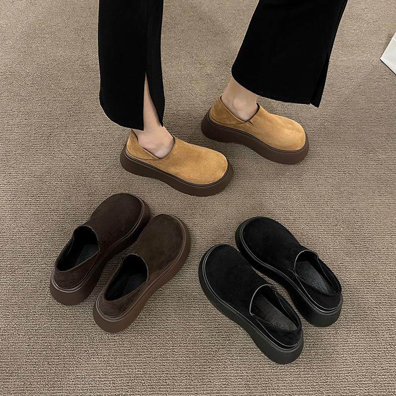 厚底勃肯鞋女2025新款春秋一脚蹬两穿女鞋子乐福鞋豆豆鞋博肯单鞋,女鞋,勃肯鞋/软木鞋,淘宝优惠券,粉丝福利购,淘宝优惠卷