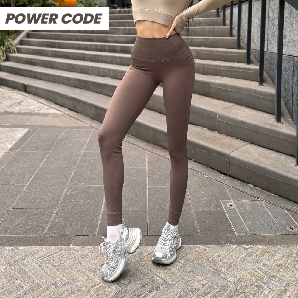 加厚薄绒瑜伽裤女裸感高腰塑形