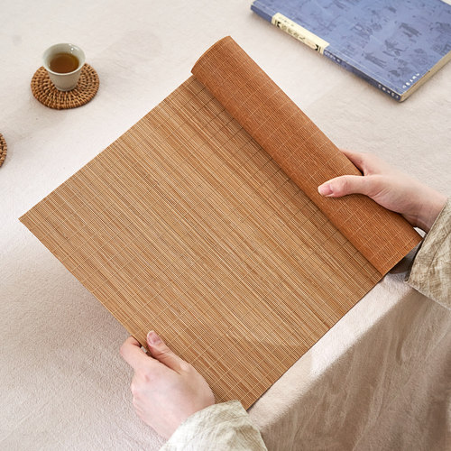 香道入门用品竹编香道席竹席打香篆套装工具配件隔火熏茶道席桌旗