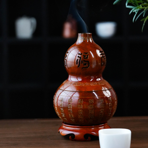 憬鸿精品黄铜葫芦百福香薰炉