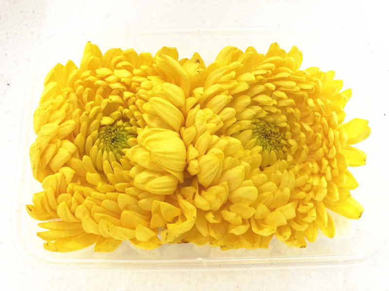 新鲜摆盘装饰  大黄菊花  一盒两朵   一盒13   京津冀满68包邮顺