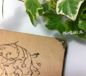 A5 DIY相册封面压角 diy手账本手工书材料耗材 内空2.5仿古包角