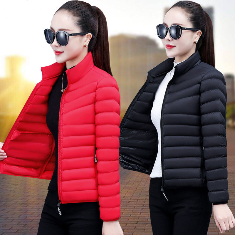 棉衣女2024新款百搭时尚短款棉袄ins潮冬季大码修身轻薄羽绒棉服