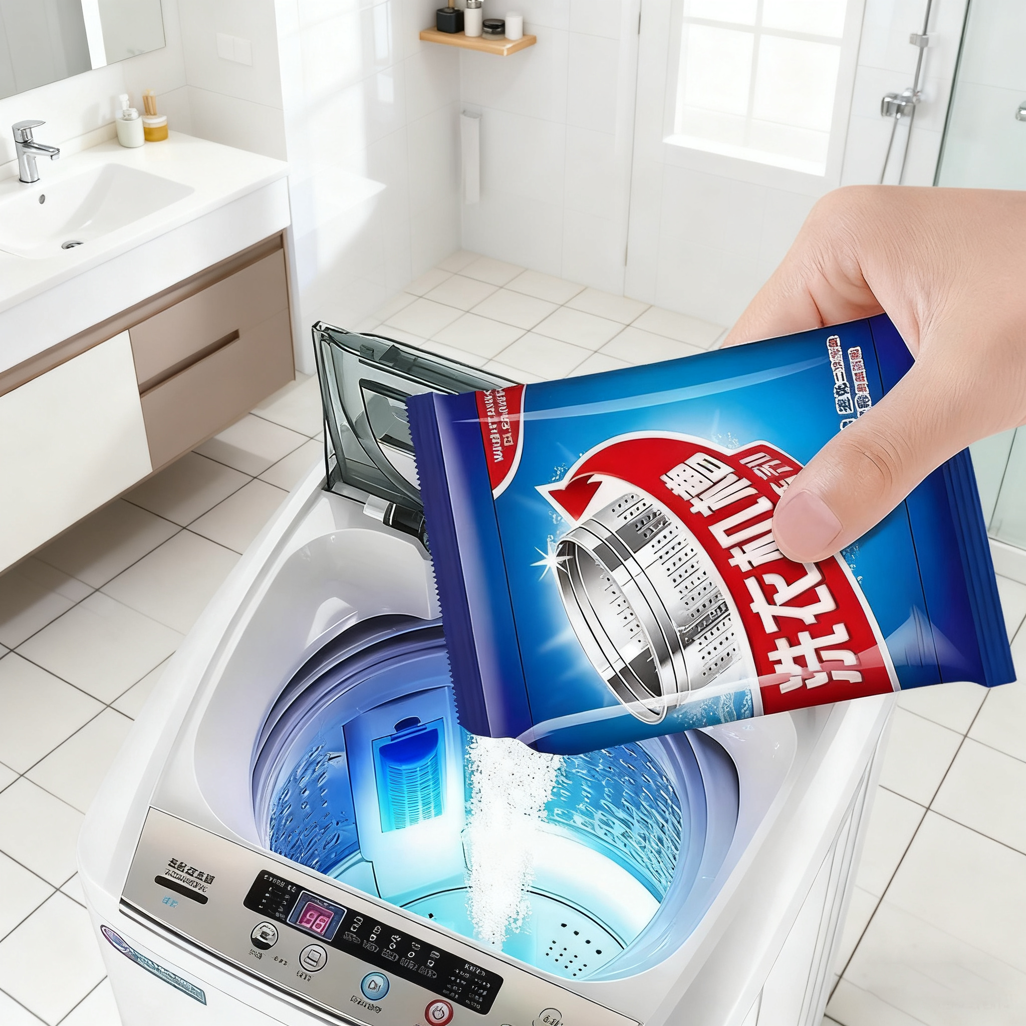 洗衣机槽清洁剂强力除垢杀菌去味