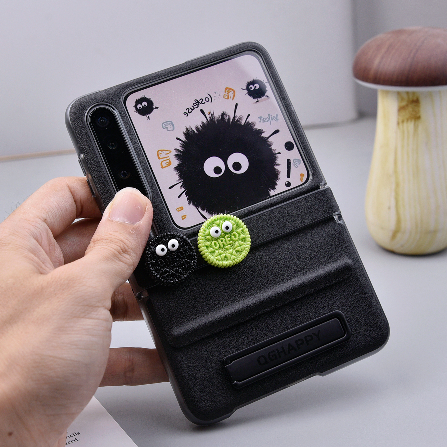 华为purax手机壳带支架中轴全包