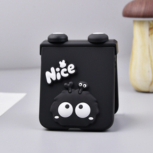 新款煤炭球适用小米mixflip手机壳壳膜一体荣耀magicvflip中轴全包保护壳摩托罗拉Razr50 Ultra挂绳腕带可爱