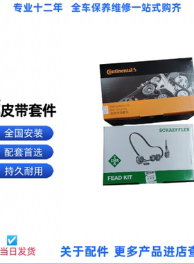 适配奥迪A4LB8A5Q3Q5A6LC7A8LQ7途锐发电机皮带张紧轮器套装INA