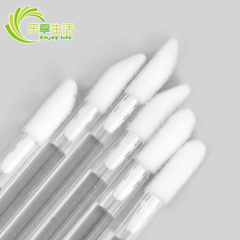 一次性便携唇刷棒口红刷女唇釉刷植绒唇彩化妆师专用刷粉底遮瑕刷_虎窝淘
