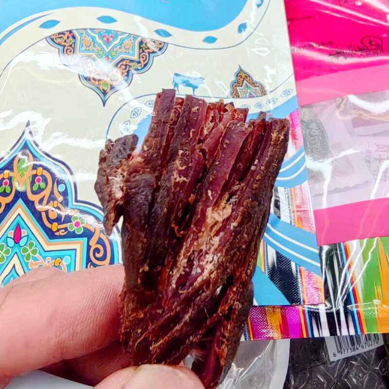新疆域疆福风干牛肉干手撕肉非内蒙古真空成干肉味香好吃小零食
