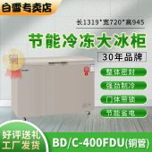 白雪全铜管冰柜BD 400FDU升家用商用五年内漏包换冷藏冷冻商超