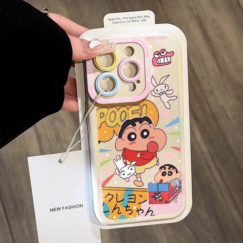 跑步小白小新适用于iPhone16苹果15新款13手机壳12mini保护套11pro