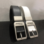 高尔夫皮带休闲女士服装真皮裤带时尚 golf 男士白色运动百搭腰带