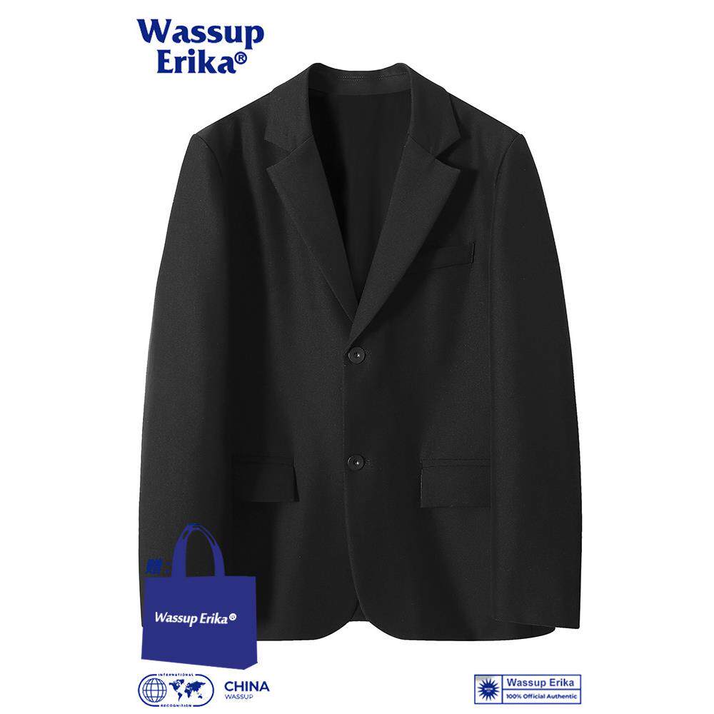 WASSUP ERIKA潮牌男装轻熟西装外套男士春秋款高级感痞帅休闲西服