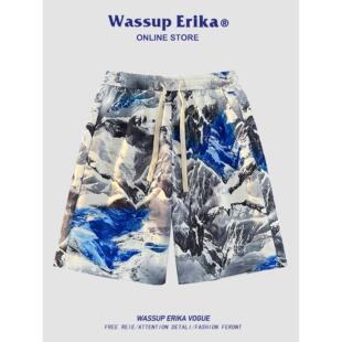 WASSUP ERIKA海边穿搭沙滩短裤男士夏季速干可下水休闲外穿五分裤