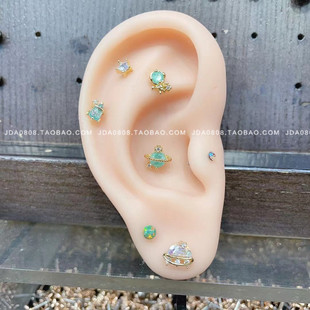 韩国进口耳钉精致小行星系列款迷你耳骨钉女