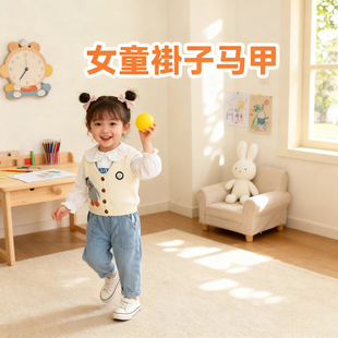 女童褂子马甲男女童针织外穿宝宝毛衣婴儿毛线马夹婴儿毛衣马甲
