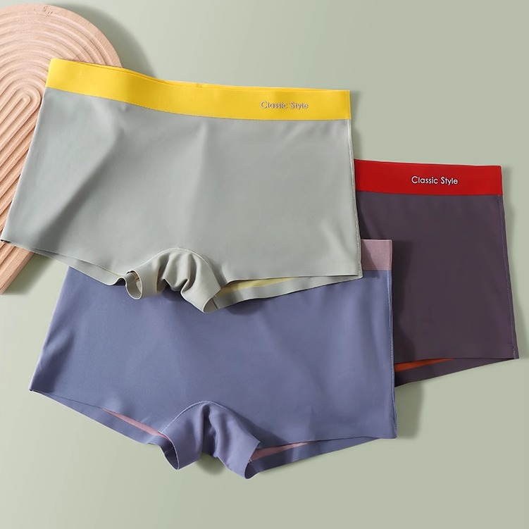 女士夏季无痕中腰透气纯色内裤