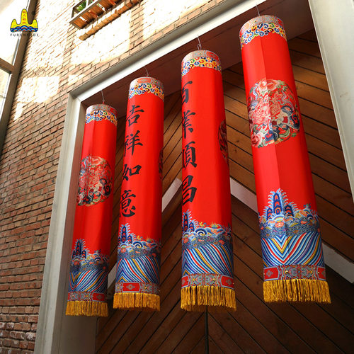 红色led新中式家居大灯笼挂饰