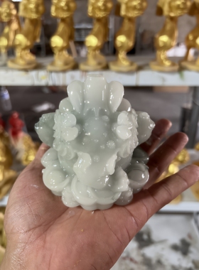 金蟾摆件玉石招财镇宅三足蟾蜍办公室客厅装饰品开业店铺乔迁礼品