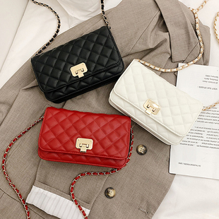 高级感小包包女包2025新款 百搭菱格链条包 洋气单肩斜挎包chic时尚