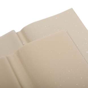 四尺三开仿古撒金斗方半生熟宣纸 洒金纸69CM毛笔作品作品专用熟