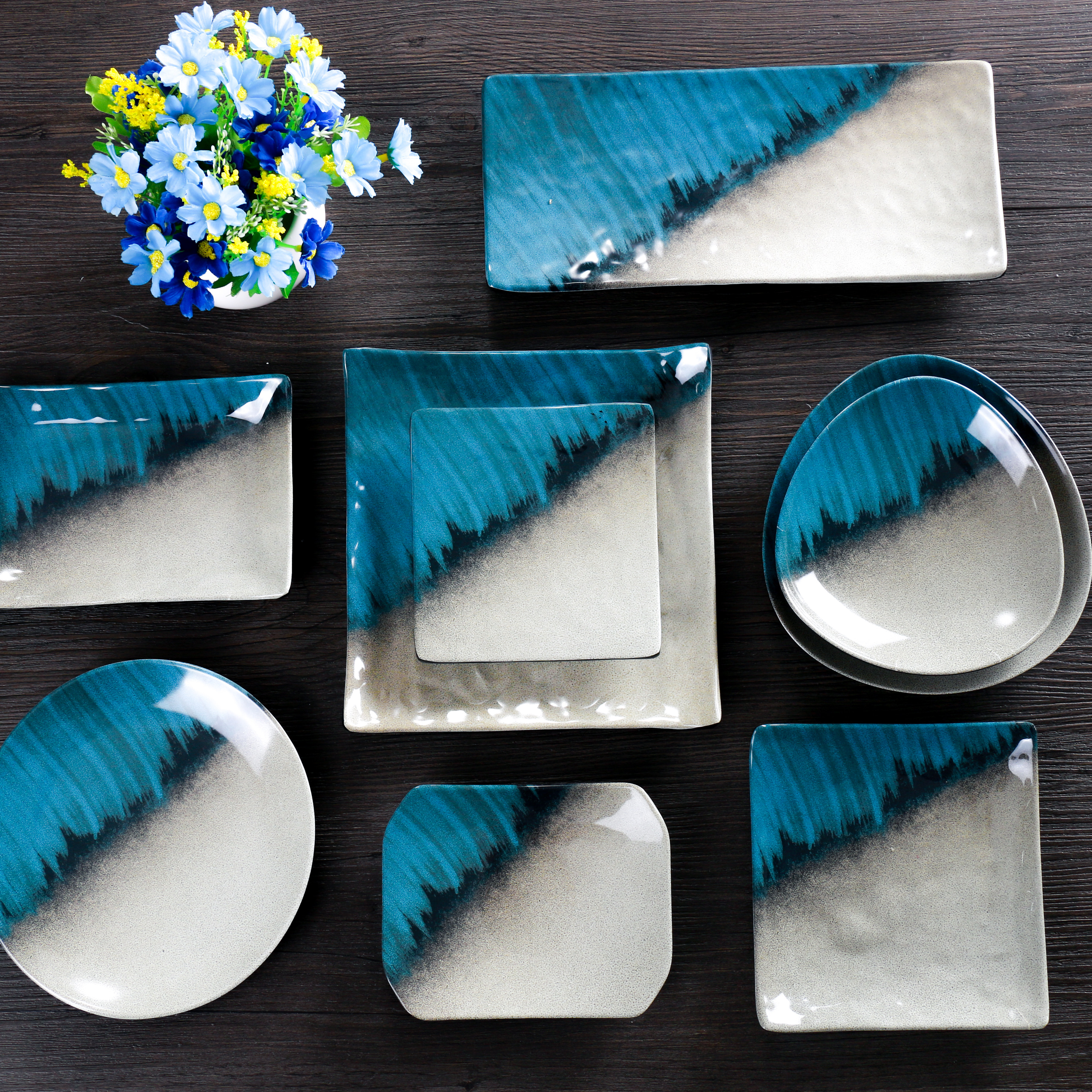 万和寿司条盘日韩料理火锅餐厅圆碟刺身烤肉极光盘碗杯